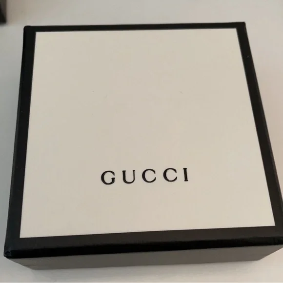 GUCCI UNISEX INTERLOCKING G GOURMETTE STERLING SILVER RING AUTHENTIC 💗💗💗 - Picture 3 of 15